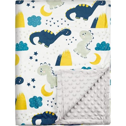 Soarwg Kids Baby Blanket Unisex Newborn, Super Soft Comfy Dinosaur Blanket, for Toddler Baby Nursery Bed Blankets Stroller Crib Shower Gifts, 30 x 40 Inch