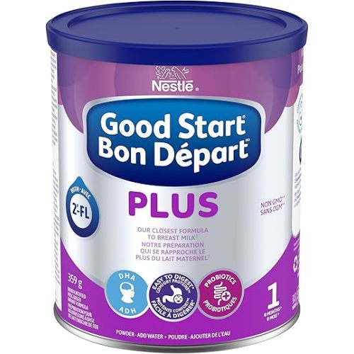 GOOD START PLUS 1 Powder Baby Formula, Easy to Digest, Contains DHA For Brain & Eye Development, Probiotics and 2'-FL, 359g
