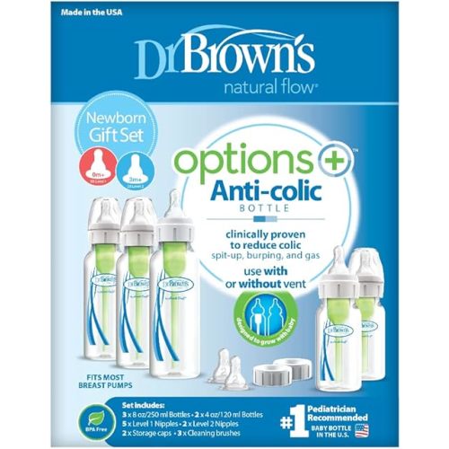 Dr. Brown's Options Narrow Feeding Set, Clear - Packaging may vary