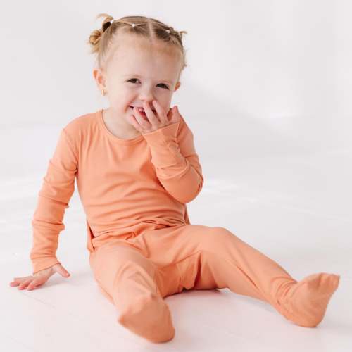Peach Terra Day to Night Romper Luxe Edition | Cotton Bamboo Blend
