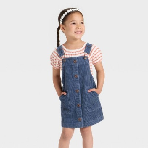 OshKosh B'gosh Toddler Girls' Corduroy Skirtall - Navy Blue 18M