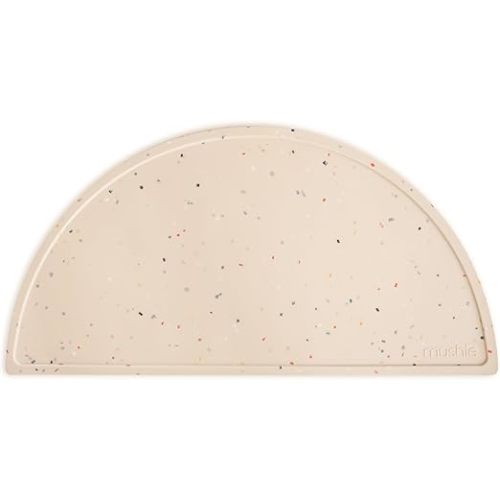 mushie Silicone Placemat for Kids | BPA-Free Non-Slip Design (Vanilla Confetti)