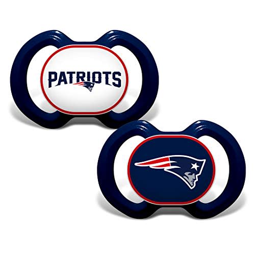 BabyFanatic Pacifier 2-Pack - NFL New England Patriots - Officially Licensed League Gear