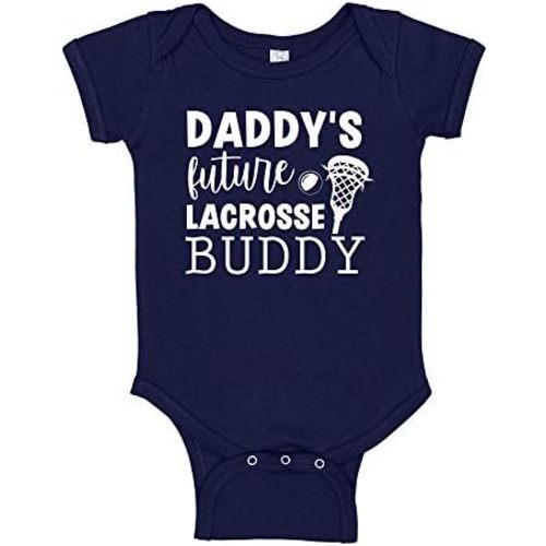 Daddy's Future Lacrosse Buddy Baby Bodysuit One Piece or Toddler T-Shirt Lax Themed Infant Clothes