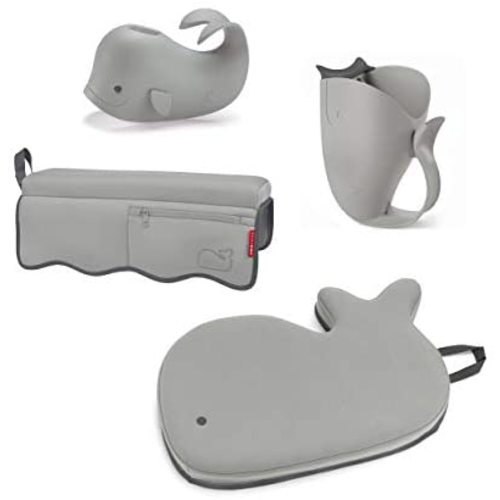 Skip Hop Moby Baby Bath Essential Set, Grey 4 Piece Set(Pack of 1)