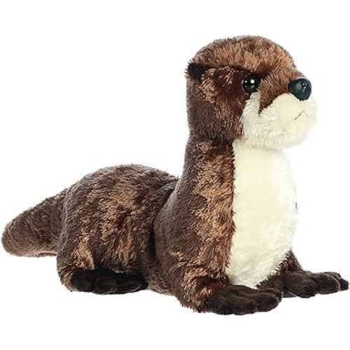 Aurora® Adorable Flopsie™ River Otter Stuffed Animal - Playful Ease - Timeless Companions - Brown 12 Inches