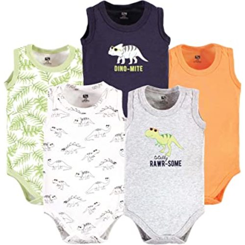 Hudson Baby Unisex Baby Cotton Sleeveless Bodysuits