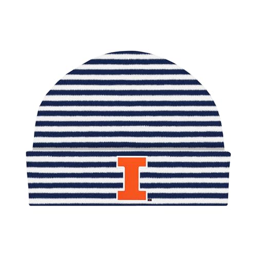 Creative Knitwear College Baby Striped Knit Cap - Team Logo, Multiple Colors for Baby Boys & Girls, (0-3 Months)