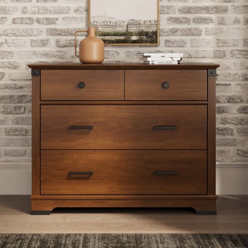 Redmond 3 Drawer Dresser, Coach Cherry | Nursery Dresser | Child Craft