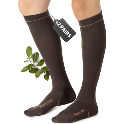 Pregnancy Compression Socks for Women, 2Pairs 15-20mmHg Maternity Compression Stocking for Swelling Circulation Long Standing