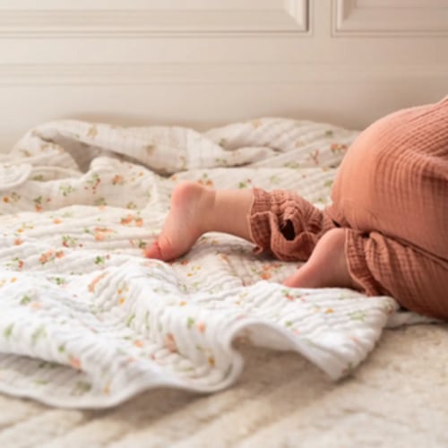 Organic Cotton Muslin Swaddles 4 Pack in Fresh Fruit | aden + anais