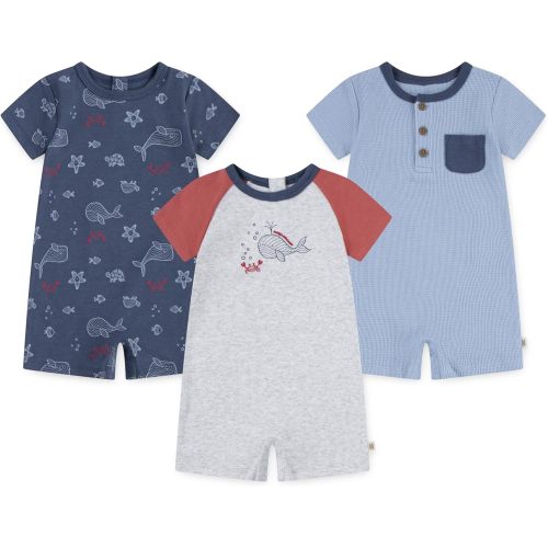 HUGGIES unisex-baby Multi-pack Short Sleeve Romper