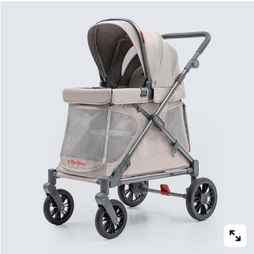 Q1 Wagon Stroller – Foldable All-Terrain Stroller Wagon for Toddlers, Baby & Kids with Canopy – Familidoo