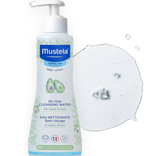 Mustela No-Rinse Micellar Cleansing Water for Babies - Made with Natural Avocado Perseose & Aloe Vera - Safely Cleans Baby's Face, Hands & Diaper Area - 1 or 2-Pack - Various Sizes