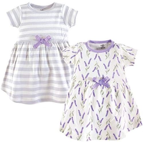 Touched by Nature Girls' One Size Organic Cotton Short Long-Sleeve Dresses