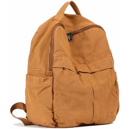 MaxxCloud Cute College Laptop Backpack for Women, Heavy Cotton, Retro Canvas Backpack Travel Bag