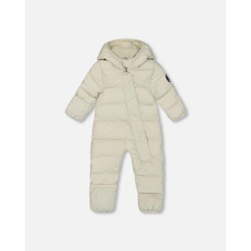 Deux par Deux Baby Unisex One-Piece Baby Cloud Compressible Snowsuit Designed for Car Seat Off-White - 12 Months