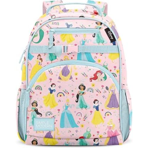 Simple Modern Disney Princess Kids Backpack for School, Girls, Boys | 18L