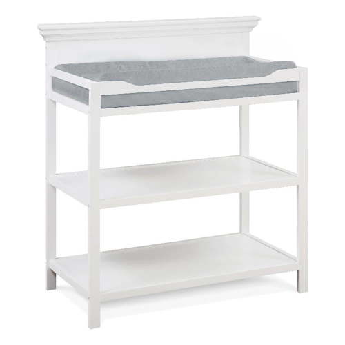 Suite Bebe Universal Changing Table with 2 Open Shelves, White