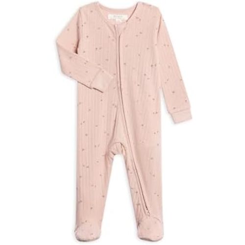 Colored Organics Baby Zip-Up Footed Sleeper with 2-Way Zipper - Newborn Organic Cotton Pajamas