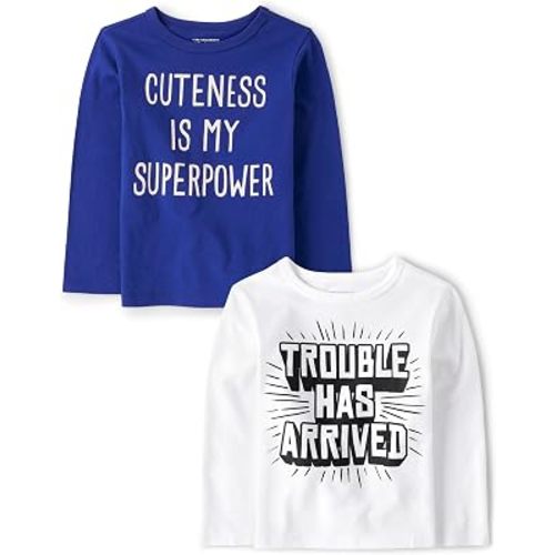 The Children's Place,Baby Boys,and Toddler Assorted Everyday Long Sleeve Graphic T-Shirts