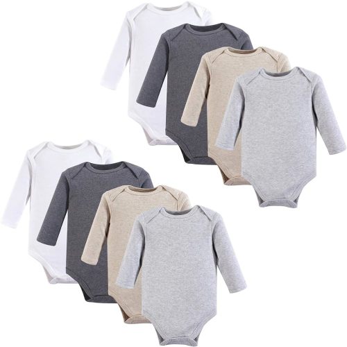Hudson Baby unisex-baby Cotton Long-sleeve Bodysuits