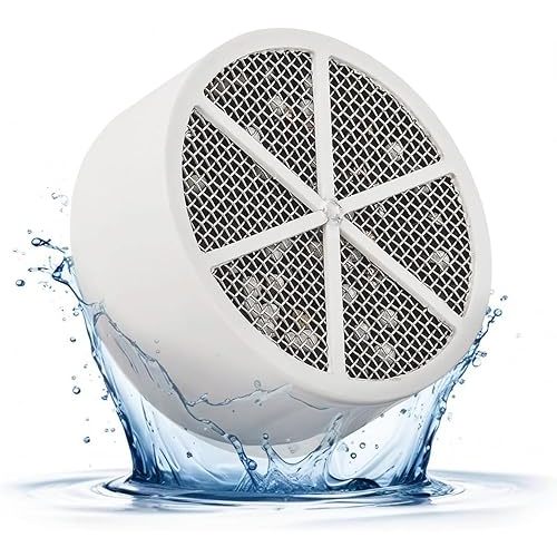 Crystal Quest Bath Ball Replacement Cartridge – Removes Chlorine, PFAS & Odors – Easy-to-Install Water Filter – Eco-Friendly, Durable & Skin-Safe – Built in the USA