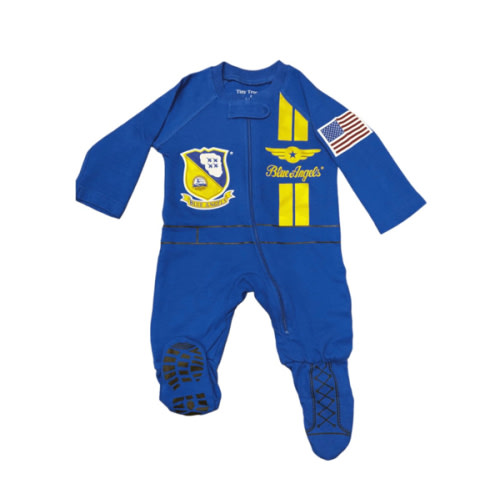 Baby Flight Suit Crawler w Patches