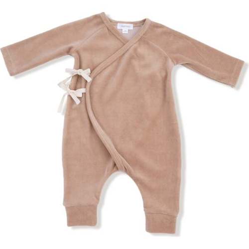 Velour Wrap Coverall Velour Teddy Bear - Angel Dear | Maisonette