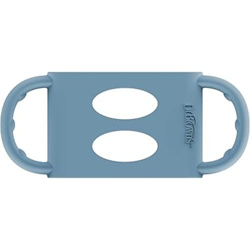 Dr. Brown's Silicone Bottle Handle for Wide-Neck Baby Bottles - Blue - 4m+