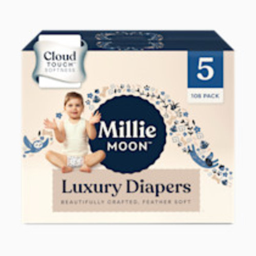 Millie Moon Luxury Diapers - Size 5, 108 Count