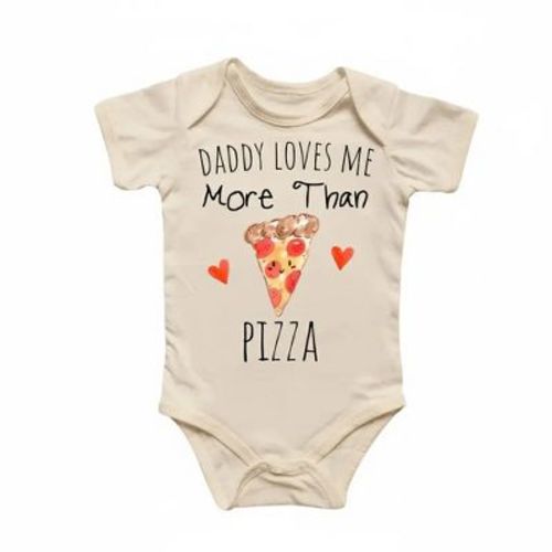 Pizza Love Newborn Baby Onesie® Bodysuit GS1