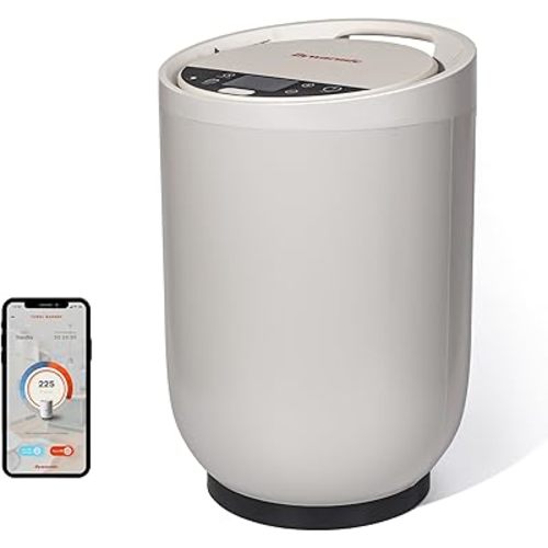 Smart Towel Warmer - Coolbreeze Insulation Tech | Voice Control with Alexa & Google Assistant | Stainless Steel Bucket | Matte Finish | 20L