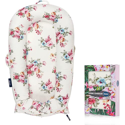 Infant Lounger Baby Nest Replacement Cover | Hypoallergenic | Premium | [Fits Dockatot Deluxe+] (Cover Only) (Roses)