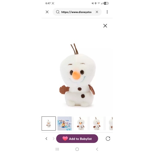 Olaf Urupocha-Chan Plush – Frozen – Mini 5'' – Disney Store Japan | Disney Store