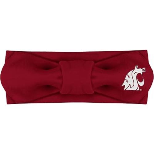 Creative Knitwear Washington State Cougars Infant Girls Crimson Solid Hair Knot Headband Embroidered Logo - Size Newborn - 4T