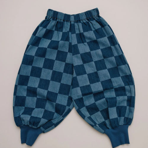 Murphy Checkerboard Balloon Denim Trouser – Claude & Co