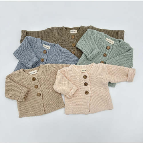 Andi Knitted Cardigan – Olive and Cradle