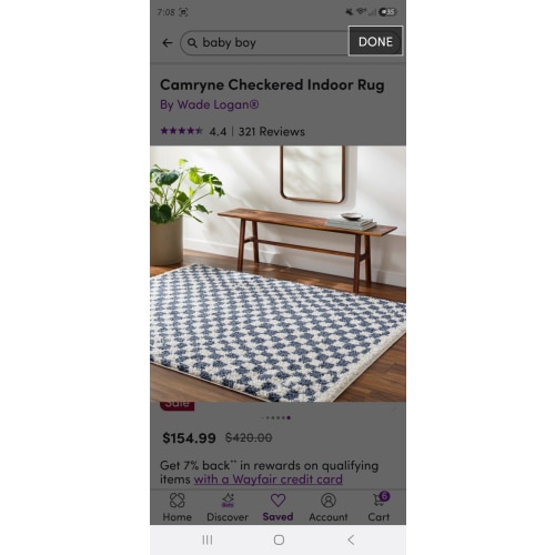 Camryne Checkered Indoor Rug 8x10