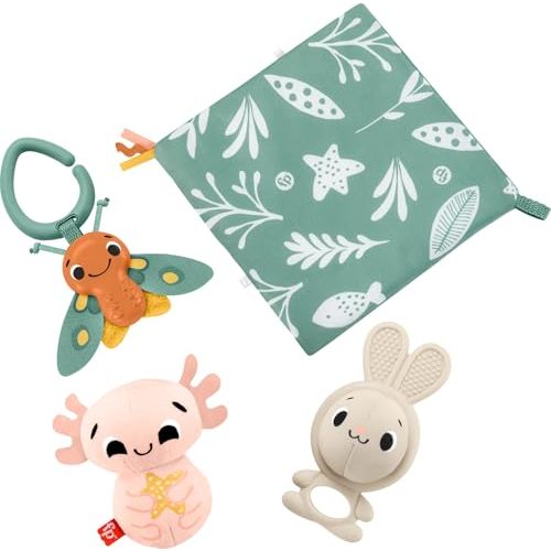 Fisher-Price Baby Toys So Many Senses Set, 4 Sensory Activities for Developmental Play for Newborns Ages 0+ Months