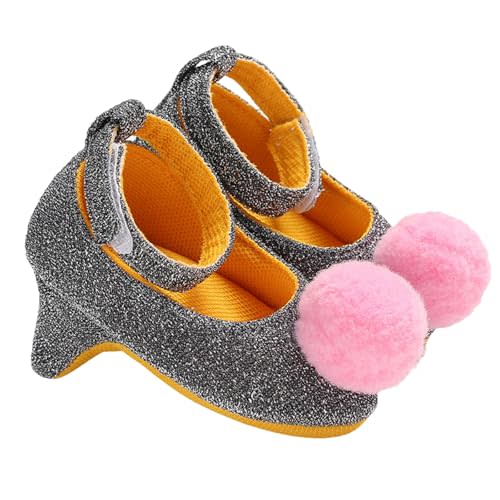 Baby Girls Princess High Heels with Cute Bowknot Soft Sole Crib Shoes Newborn Photography Props