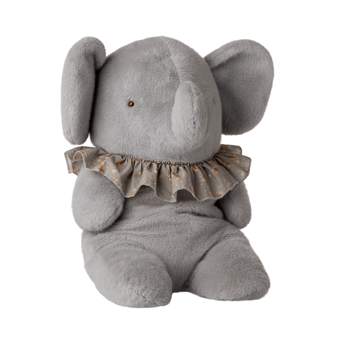 Elephant plush, Big - Blue/grey