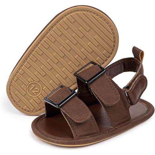 HsdsBebe Infant Baby Boys Girls Summer Beach Sandals Breathable Athletic Anti-slip Soft Sole Newborn First Walker Crib Shoes