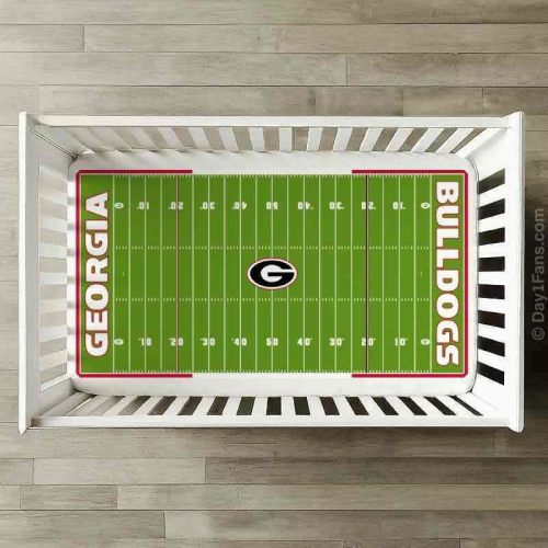 STADIUMSHEETS Day1Fans Officially-Licensed Fitted Crib Sheet (Georgia Bulldogs)