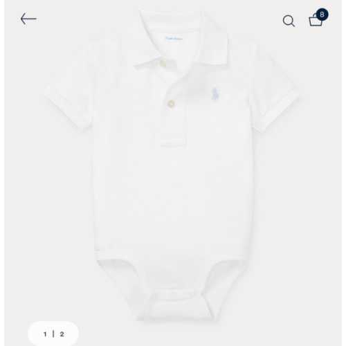 Ralph Lauren Soft Cotton Polo Bodysuit