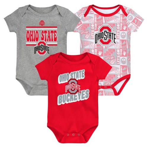 Ohio State Buckeyes Infant Sunday Comics 3-Pack Bodysuit Set