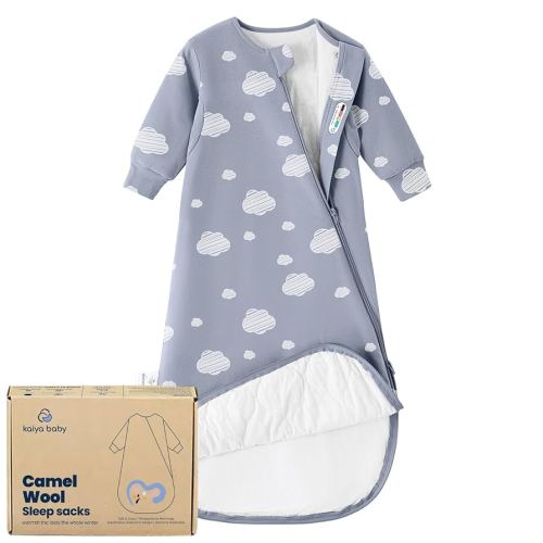 Unisex Sleeping Bag for Babies and Toddlers 1.0 Tog Sleep Sack 6-18Months,Newborn Sleep Sack, Wearable Blanket Baby,One piece Long sleeves,Gifts for Baby