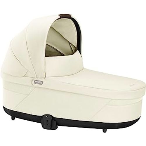 Cybex Balios Cot S Lux Baby Bassinet - Integrated Easy-Carry Handle, Sun Canopy & Spacious, Cozy Interior, Compatible with Cybex Balios S Lux Stroller, Seashell Beige