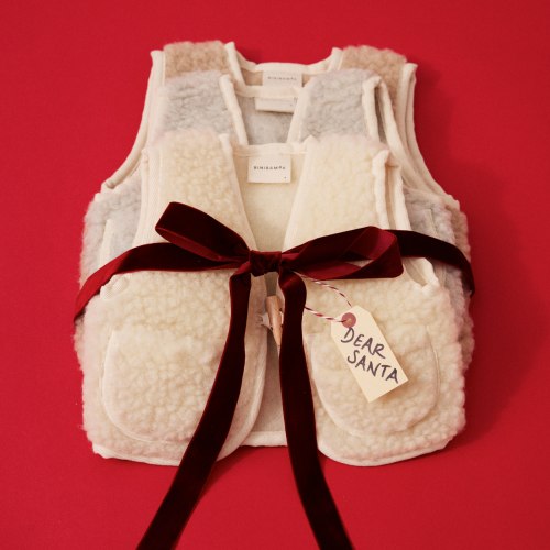 BINIBAMBA Milk Sheepskin Buggy Liner for Prams