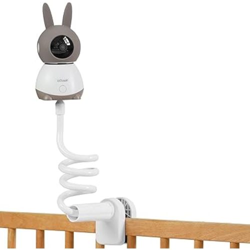 Flexible Baby Monitor Mount Compatible with ieGeek Moniteur Bébé, Any Cameras with 1/4 Screw Mount, Adjustable & Safety Universal, Twist Mount Without Tools or Wall Damage
